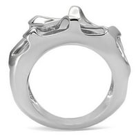 Ženski prstenovi visoko polirani prsten od nehrđajućeg čelika bez kamena TK146