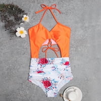 Binmer Women Ljetni kupaći kostimi s jednodijelnim prugama kupaći kostimi kupaći kostim bikini Plivanje