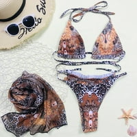Amousa ženski bikini set za ispis kupaći kostim šivene boje grudnjaka za kupaće kostim kupaći kostim
