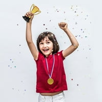 Mini plastične zlatne čaše Trofej i nagrada Medalje nagrade male medalje nagrada za poklon Trofejne igračke za studente sport