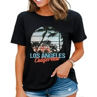 Los Angeles California Mo majica za odmor za odmor Turistički poklon majica Crna 4x-velika