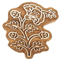 IndianBeatifulrt tekstilni blok za štampanje cvjetni motiv ručno isklesana drvena maramica blok od drveta