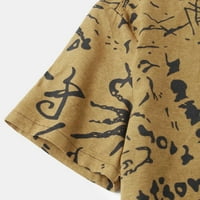 Modni vrhovi za muškarce pamučna posteljina odjeća ljetna vintage outfit pismo ispisati odjeću za golf