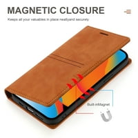 Mantto futrola za iPhone pro max, magnetsko zatvaranje Folio Chickstand Novčanik Slots Pocket Flip Premium