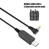 Haofy USB punjač za Walkie Talkie, USB punjač Kabelski kabelski kabel za kabel za kabel za Walkie Talkie