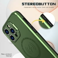 Magnetska futrola za iPhone pro max, Kickstand zaštita objektiva Čvrsta + TPU otporni na tanki poklopac
