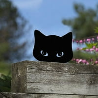 Crni mačke ukrasi Metal Garden Yard Art Decor Vanjski ukrasi Dekor Courtyard Poklon Idea