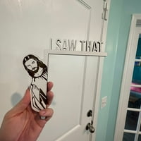 PUTOVANI VRATNI OKVIR Vidio sam da je Isus potpis vidio Isusovo vrata sjedenje na vrata Christian Home Door Corner Dekoracija