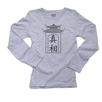 Istina - Kineski japanski azijski kanji znakovi ženske majice s dugim rukavima