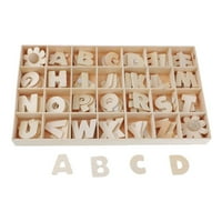 Drvena velika slova Dječje igračke za abecede sa ležišta za pohranu prirodnih