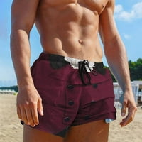 Jsaierl Swim trunks muškarci Brzo suhi ljetni elastični struk plaže Kratke hlače Modne šorc od šarke