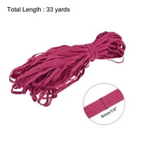 Ravna elastična traka za šivanje 1 4 Yards blijedo crvene pletene kabel užad za kamen za obrtni obrt