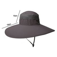 Široki rudni šeširi sa vodootpornim prozravnim za ribolov, planinarenje, kampiranje, crveno-sivo, G191380