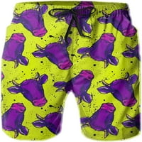 Muški goveda Graffiti plivaju debla Brze suho Swim Shorts Fashion Beach Board Shorts Swimwer S-3xl