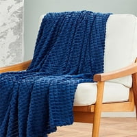 Twin Veličina, pokrivač vafle - lagana flannela Fleece - meka, ugodna, savršena za krevet, kauč, kauč