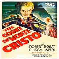 Broj Monte Cristo Robert Donat na američkom posteru Art 1934. Movie Poster Masterprint