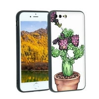 Kompatibilan sa iPhone Plus futrolom telefona, sukulencije-biljke - Silikonska futrola za teen Girl Boy Case za iPhone Plus