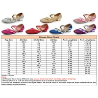 Daeful Kids Latinski cipela Social Mary Jane Sandale Tango Plesne cipele Izvrsna princeza gležnja za
