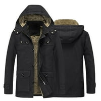 Muški jesen i zimski jakni kaput casual stand up toplota plus baršunaste pamučne džepne jakne
