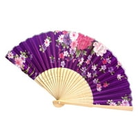 ZTTD vintage bambus preklopni ručni flow cvjetni ventilator kineski plesni partijski džepni pokloni a