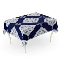 Portugalske azulejo pločice Plavi i bijeli prekrasni uzorci za slučajeve Smartphones Stolcloth stol za stol za stol Home Party Decor