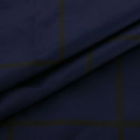 Bluze za žene Dressy casual odobren modni kazniti dubok V pulover vrh sa džepovima Bluza Basic Bluza Tamno plavi XXL