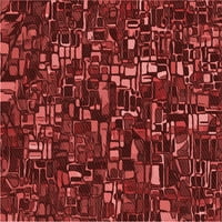 Ahgly Company Machine Persible Centralni kvadratni prelazni grejpfrut Red Područje prostirke, 4 'kvadrat