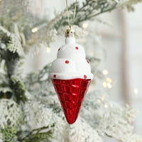 Ruanlalo božićni ukrasi zaplet besplatnih mini privjedaca Xmas party dekor crtani oblik dobar za bar