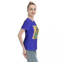Ženska majica kratkih rukava 150g - stilski i udoban plavi
