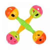 Baby Shake Ripple igračka, plastična dvostruka glava mekana bahačica zvona za ručnu igračke za rano obrazovno razvoj igračke