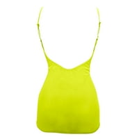 Wofedyo donje rublje za žene Ženske žene Sheer Mrežna ljetna plaža Bod-Ycon Party Mini neon haljina