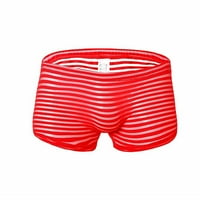 Penskeiy muške modne bokserske kratke hlače MESH prozračne seksi gaćice Muškarci Donje rublje XL Crvena