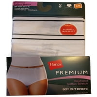 Hanes Premium White Par dečko pamuk Blend Stretch Boy Resect Gathes Veličina