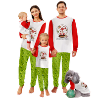 Božićne pidžame za djecu Klasični Božićni PJ's Xmas PJS set za odrasle djece dječjeg psa