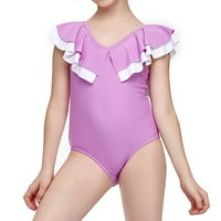 Djevojke kupaće kostimi djevojčice kupaći kostim leteći jednodijelni dječji kupaći kostimi plivanje