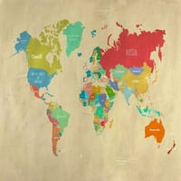 Moderna mapa svijeta od Joannoo-a