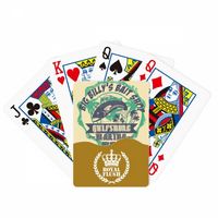 Riba Coconut Tropska Art Deco Fashion Royal Flush Poker igračka karta