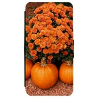 Slika Fall Halloween Flowers Flowers Mams Apple iPhone kožna flip futrola