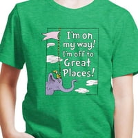 Dr Seuss - ja sam na putu - grafička majica mališana i mladih kratkih rukava