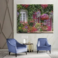 Ljepoti cvijeće Vanjski zidni umjetnički platne plakati Ispisuje moderna kućna umjetnička djela za spavaću sobu i kućni zidni dekor 16x