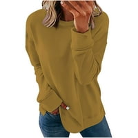 Strungten ženska modna casual dugih rukava majica sa pulovernim kratkim rukavima TOP pulover na velikim majicama za žene
