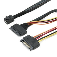 0.5m 1.5FT Mini SFF do U. SFF- kabel sa PIN-om SATA konektor SSD kabl za napajanje 12GB S