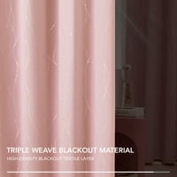 Blackorout Blackorout shuttlened Blackout Pink, valna linija sa tačkice uzorka - Gromet prozorske zavjese