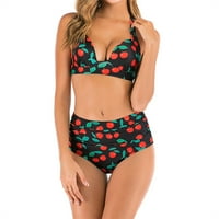 Abcnature ženski bikini kupaćih kostimi, tangi bikini setovi novi Split Sexy Casual Printing Bikini