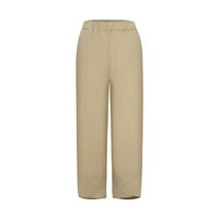 Teretne pantalone za žene Dressy Ležerne prilike, ravne ljetne hlače velike struke