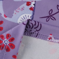 Tobchonp Žene Ležerne prilike modne dugih rukava za stalak za jednokratnu vlaknu kleknusnu zaštitnu opštinu Jakna Top Purple XXXL