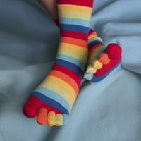 Gowith ženski pamuk ugodan šareni Split čarape za pet nožnih prstiju