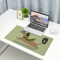 Extra Veliki jastuk za miša, božićna tamnica ilustracija Desk mat - kvadratna ploča za miša Neklizajuća