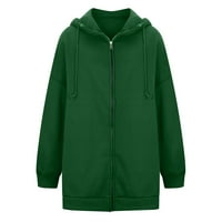 Jeseni odjećni jakne za žene dugih rukava kaputi sa dugim kaputima dugi kaput džepovi zeleni xxxxl