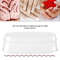 Prijenosni bijeli nokti za utapanje ladice za manikuru kalup za nokte, spremnik za nokte, spremnik za